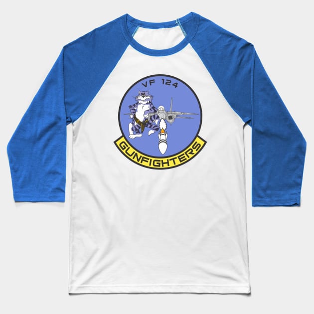 VF-124 Tomcat Patch Baseball T-Shirt by MBK